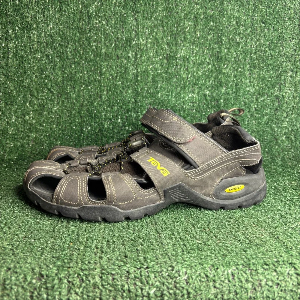 Teva Forebay Closed Toe Hiking Water ShocPad Sport Sandal Brown Mens Size 11